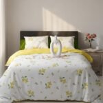 24 – Ethereal White Luxury Bedsheet_BrightYellow