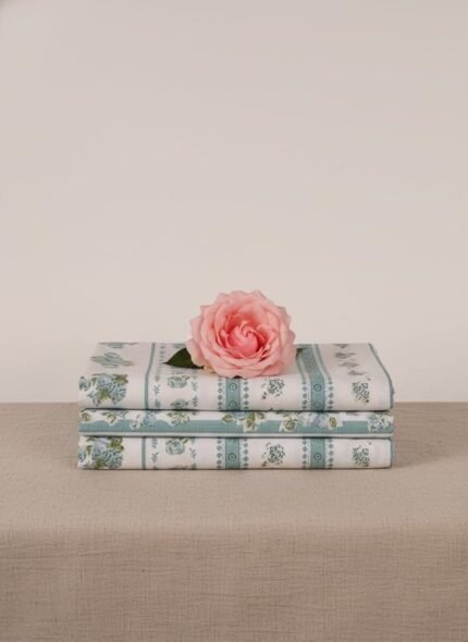 Luxury Cotton Rich Bedsheet_MintGreen