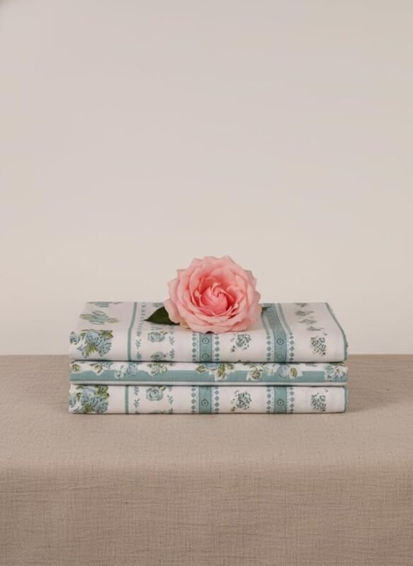 Luxury Cotton Rich Bedsheet_MintGreen