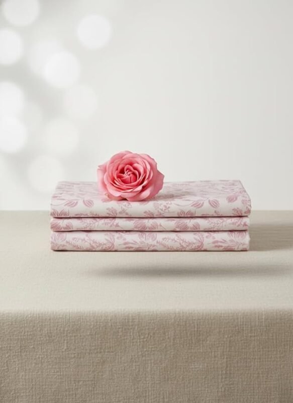 Luxury Cotton Rich Bedsheet_MutedPink