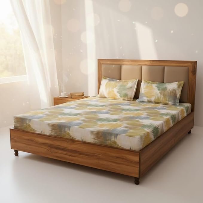 Satin Potli Gift Packed Cotton Rich_MustardGreen