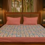 Waterproof Fitted Bedsheet_PinkBlue